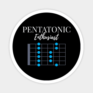 Pentatonic Scale Enthusiast Dark Theme Magnet